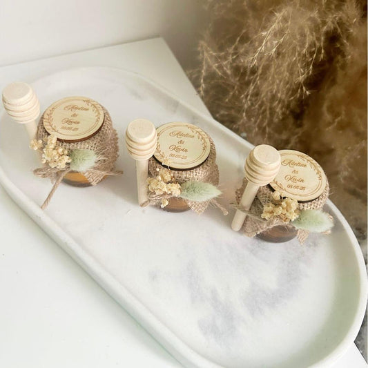Pot de Miel Rustique Sauge - MON CADEAU INVITE