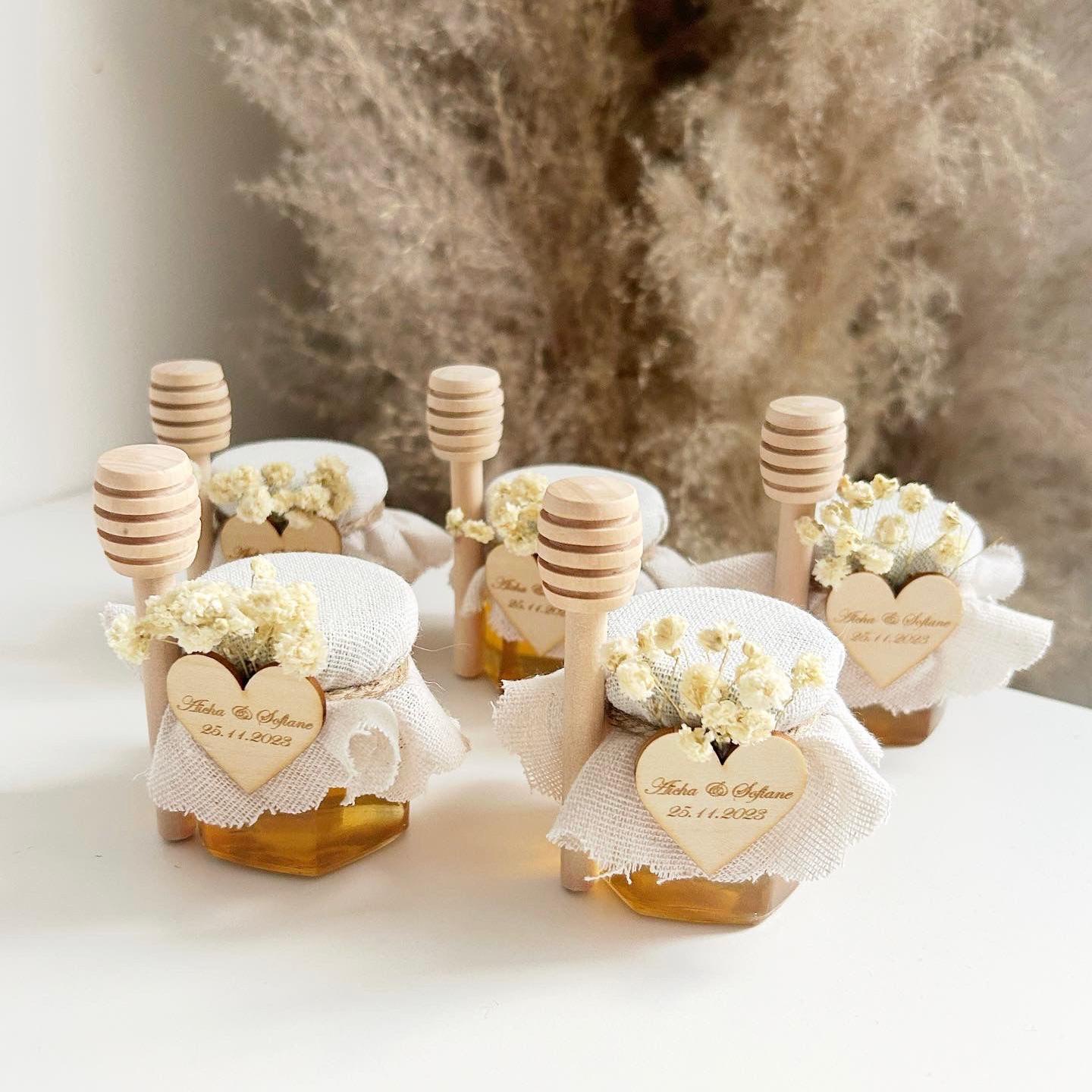 Pot de Miel Cadeau Invité Anniversaire de Mariage