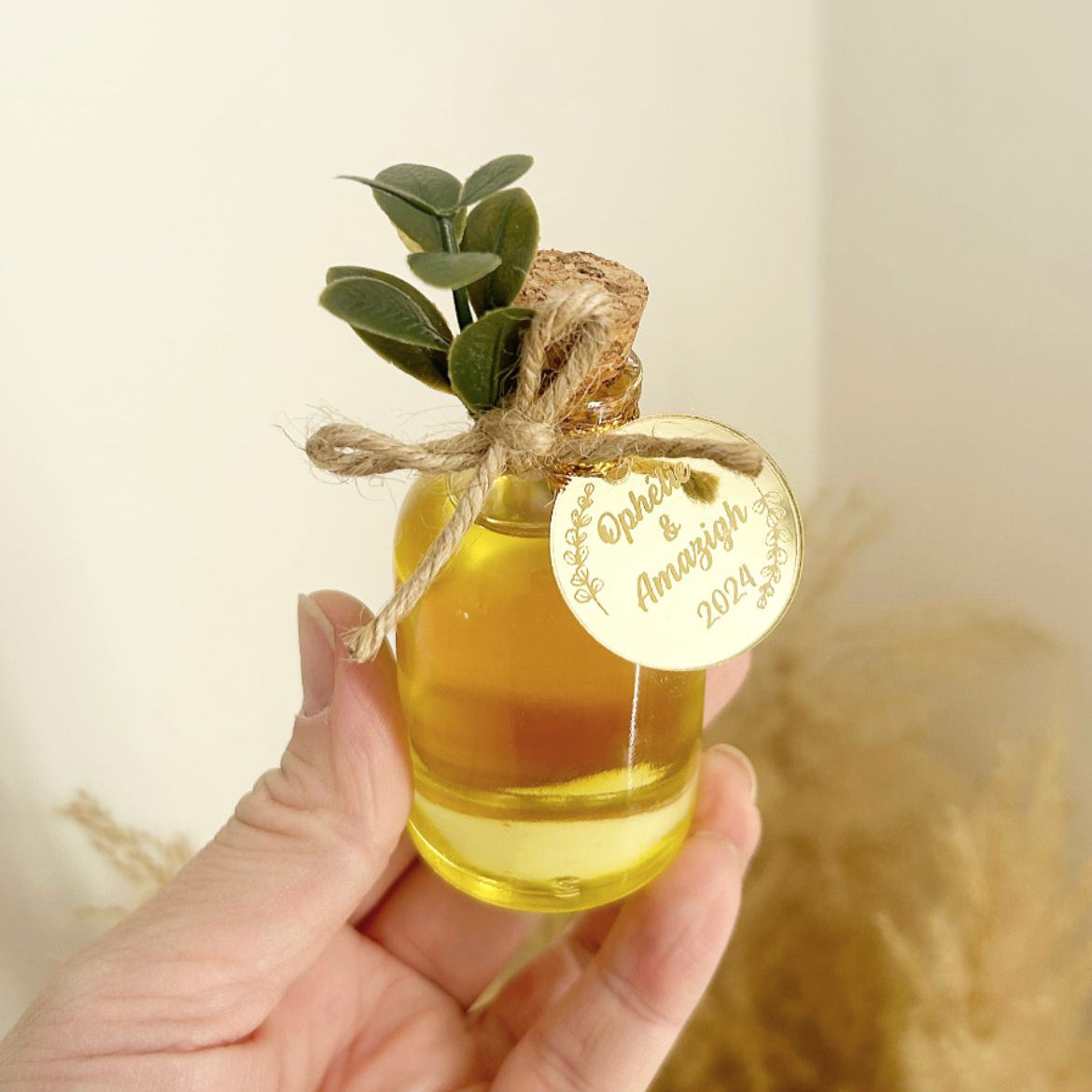 Huile d'Olive Cadeau Invité Fiançailles