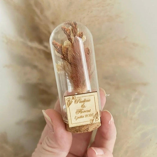 Cloche Terracotta cadeau invité champêtre pour mariage 