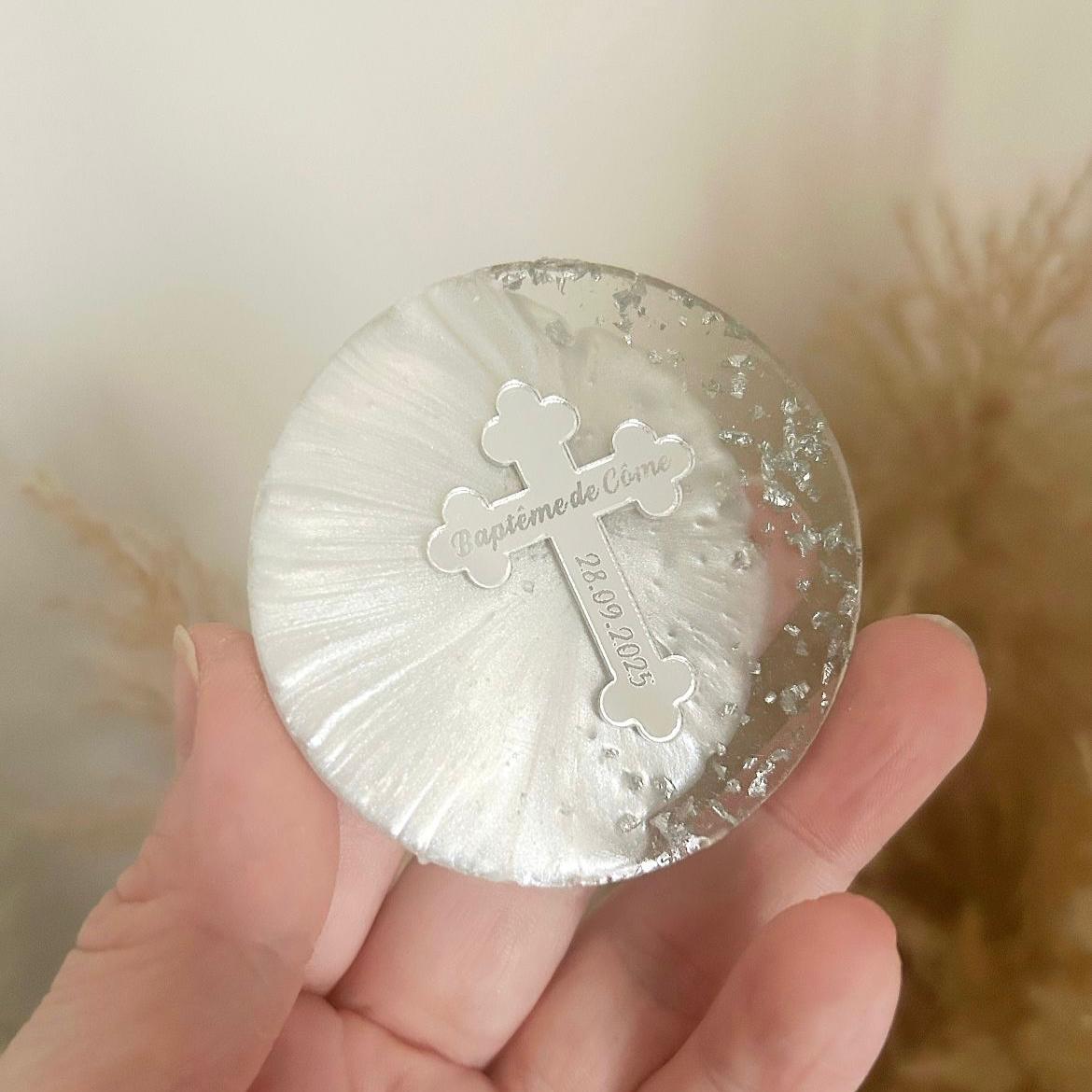 Magnet Croix Argent - MON CADEAU INVITE